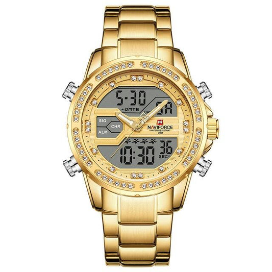 Stainless Gold watch- Naviforce